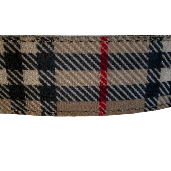 Absolutely Fresh plaid adjustable waist belt with silver buckle size M/L - Picture 5 of 7